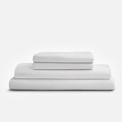  By SIJO 100% Organic Bamboo Sheet Set, Buttery Soft, Cooling For Hot Sleepers, Silky Breathable, Oeko-TEX, High GSM, 16" Deep Pockets - 3pc - 2 Pillowcases 1 Fitted Sheet (Fog, King)