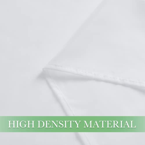  Canopy Bed Sheer Curtains For Queen/King/Twin/Full Size, 8 Panels For Girls Boys Adults Bed, Home Bedroom Decor (White, 45 Inch Width X 96 Inch Length)