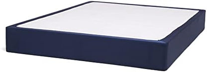 Amazon Basics X Spring Cover - Alternative To Bed Skirt, Elastic Polyester Fabric Wrap Around Band 4 Sides - Queen, Cream