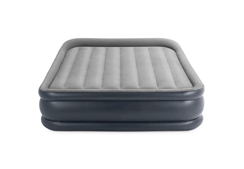  Intex Queen Air Mattress With Built In Pump - 16.5" Easy Inflatable Mattress Air Bed, Dura-Beam Raised Pillow Rest Blow Up Mattress, Inflatable Pillow For Camping, Travel And Home Included