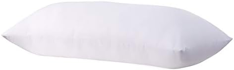  Polyester Decorative Rectangle Throw Pillow Inserts, Hypoallergenic Form Stuffer Cushion Sham Filler, 16x26, White, 1 Count (Pack Of 1)