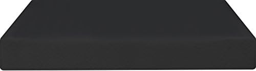  Raised Platform Bed Frame Accessory: Bed Skirt/Base Cover, Black, Twin