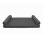  DBM IMPORTS *Cover ONLY*-Style 5 Outdoor Daybed Mattress Bolster Pillow Slipcovers Contrast Pipe Trim Full Size - AD003