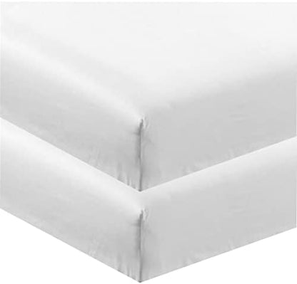  CC&DD HOME FASHION 2 Piece Fitted Sheet, Velvety Brushed Microfiber, Twin, Lavender