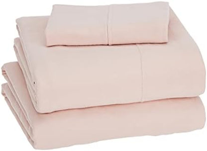 Amazon Basics Cotton Jersey Quilt And Sham Bed Set, Down-Alternative Quilt - Twin/Twin XL, Navy Blue
