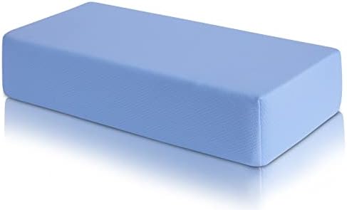  Cube Memory Foam Pillow For Side Sleepers (24"x12"x5" Medium Support), Thick Bed Pillow For Sleeping With Bamboo Cover, Rectangle Pillow For Neck And Shoulder Pain Relief - King, Queen, Square | White