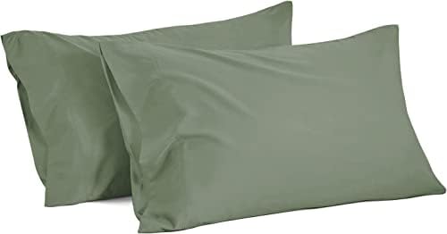  100% Egyptian Cotton 800 Thread Count Soft And Luxury 2 Piece Queen Size Pillowcase (20" X 30") Inches, White