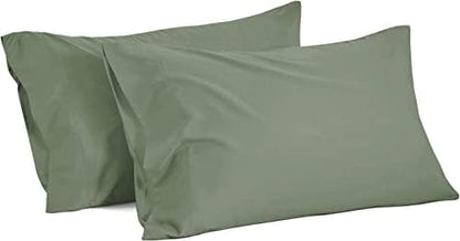  100% Egyptian Cotton 800 Thread Count Soft And Luxury 2 Piece Queen Size Pillowcase (20" X 30") Inches, White