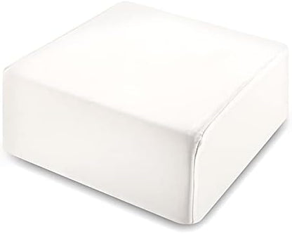  TOPPURE Cube Memory Foam Pillow Pro-Long For Side Sleepers, Snorers (24"/12"/5"), Soft But Supportive Cervical Pillow For Neck And Shoulder Pain Relief Sleeping, Rectangle Neck Pillow,White
