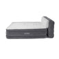 Intex Dura-Beam Ultra Plush Inflatable Pillow Top Bed Air Mattress With Headboard, Built-in Internal Electric Pump And Carry Storage Bag, Queen, Gray