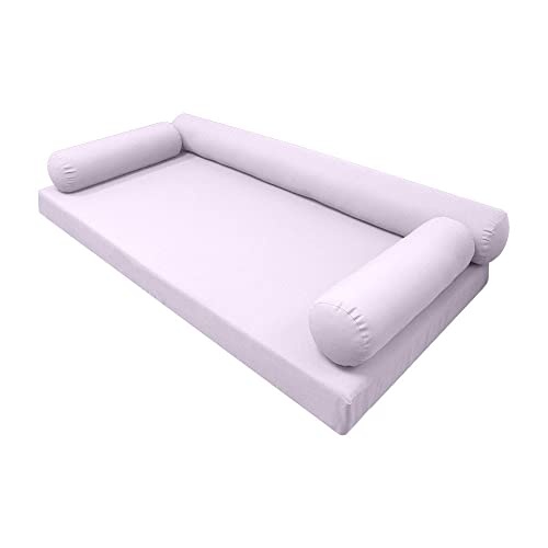  MH GLOBAL |SLIPCOVER ONLY|S6 Outdoor Daybed Mattress Bolster Pillow Cushion Covers Knife Edge Queen AD107