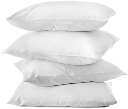  Hudson Comfort 20x20 Pillow Protector - 100% Waterproof, Prevents Feathers From Popping, European Square Zippered Pillow Covers (2 Pack, 20x20 Inch)