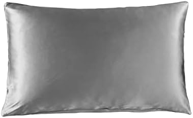  THXSILK 100% Natural Mulberry Silk Pillowcase For Hair And Skin Luxury 19 Momme Mulberry Silk Pillow Cases With Envelope Closure (Queen, Charming Pink)