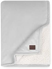 Ugg Bliss Sherpa Throw Blanket - Plush Oversized Reversible Accent Blanket - 50” X 70” - Quartz