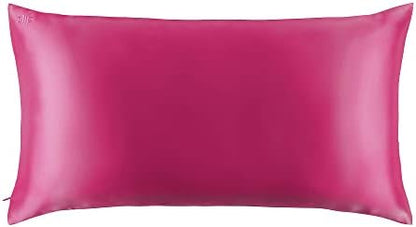 Slip Lip Silk King Pillowcase, Charcoal (20" X 36") - 100% Pure 22 Momme Mulberry Silk Pillowcase - Anti-Aging, Anti-BedHead, Anti-Sleep Crease