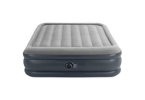  Intex Queen Air Mattress With Built In Pump - 16.5" Easy Inflatable Mattress Air Bed, Dura-Beam Raised Pillow Rest Blow Up Mattress, Inflatable Pillow For Camping, Travel And Home Included
