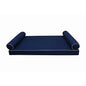  DBM IMPORTS *Cover ONLY*-Style 5 Outdoor Daybed Mattress Bolster Pillow Slipcovers Contrast Pipe Trim Twin-XL Size - AD101