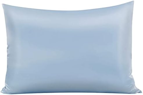  Satin Bed Pillowcase, Both Side Silky Soft Standard Size Satin Pillowcases For Hair And Skin, Bed Pillow Covers With Hidden Zipper, Pillow Protector, Pack Of 1 Piece (Standard, Deep Gray)
