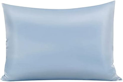  Satin Bed Pillowcase, Both Side Silky Soft Standard Size Satin Pillowcases For Hair And Skin, Bed Pillow Covers With Hidden Zipper, Pillow Protector, Pack Of 1 Piece (Standard, Deep Gray)