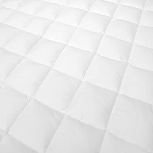  Luxury UltraLOFT Gel Microfiber Mattress Pad, Queen, White
