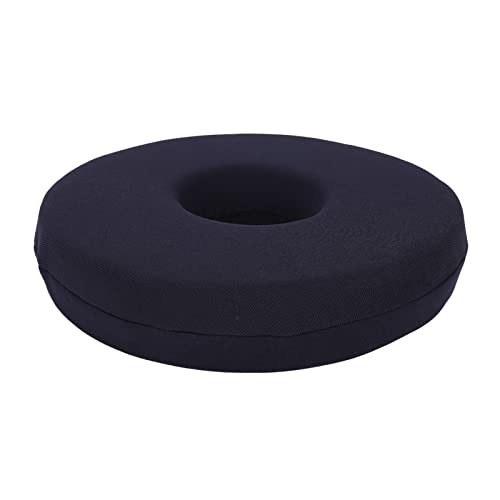  Donut Pillow Seat Cushion, 25cm Memory Foam Pillow, Relieve Pain And Pressure, Pregnancy Post Natal (Black)