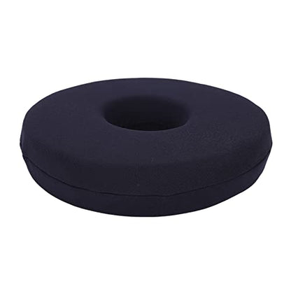  Donut Pillow Seat Cushion, 25cm Memory Foam Pillow, Relieve Pain And Pressure, Pregnancy Post Natal (Black)