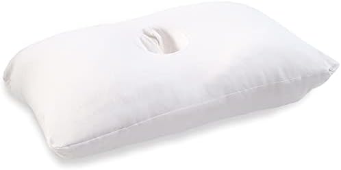  PureComfort Pillow With Ear Hole - Pain Relief Ear Pillow For TMJ, CNH & Neck Stenosis - Piercing Pillow For Side Sleepers - Adjustable Memory Foam Pillow For Ear Pain