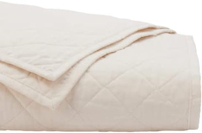  Lassic Luxury Quilt | American Grown 100% Cotton Batting | Lightweight All Season USA Made Vintage Style Bedspread | Durable Oversized And Machine Washable | King/Cal King | Natural