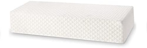  TOPPURE Cube Memory Foam Pillow Pro-Long For Side Sleepers, Snorers (24"/12"/5"), Soft But Supportive Cervical Pillow For Neck And Shoulder Pain Relief Sleeping, Rectangle Neck Pillow,White
