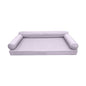  PROLINEMAX Style6 Full Size 4PC Pipe Trim Outdoor Daybed Mattress Bolster Pillow Fitted Sheet Slip Cover ONLY AD107