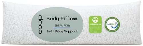  Adjustable Full Body Pillows For Sleeping, Soft Zippered Washable Body Pillow Cover - Neck & Knee Full Support For Side Sleepers, Long Body Pillow For Pregnancy, 20x54 Body Pillow