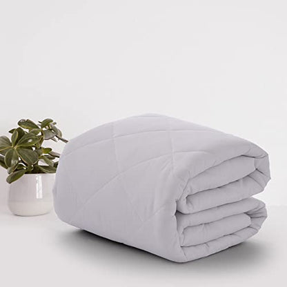  Lux Decor Collection Mattress Pad-Queen Mattress Cover Stretches Upto 16 Inches -Full Size Mattress Topper- Quilted Fitted Mattress Pad Deep Pocket - Comfortable, Breathable & Easy To Put On Mattress