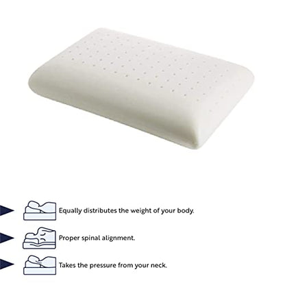  English Home Memory Foam Pillows, Bed Pillow For Sleeping, Ergonomic Pillow, Cervical Pillow For Neck Pain Relief, Orthopedic Pillows, Side Sleeper Pillow, Medium Firm Memory Foam Pillow, 24" L 16" W