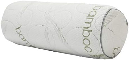  Kingnex 24x8 Bolster Roll Pillow For Back Or Side Sleeper Under Knee Between Legs Pillow Lower Back Pain Cylinder Pillow With Removable Bamboo Cover 24x8
