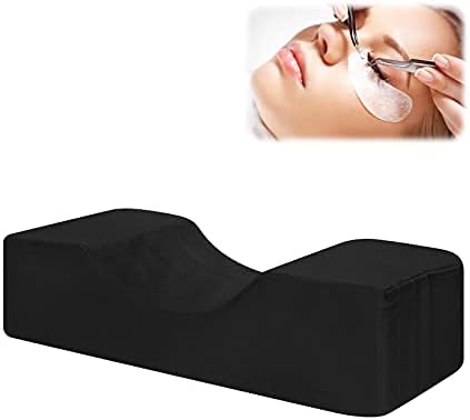  Yissone Eyelash Extension Pillow U-Shape Neck Support Ergonomic Curve Headrest Protecting Cushion For Beauty Salon Makeup Sleeping Travel Pink