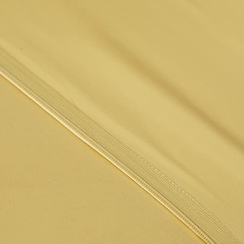  CloverSilk 22 Momme Silk Duvet Cover, 100% Mulberry Silk Comforter Quilt Cover With Zipper Closure, Ultra Soft, Durable, 1pc Duvet Cover Only - King Size, Champagne
