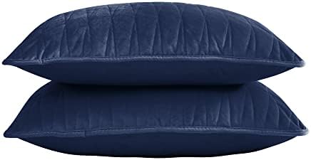  Premium Heavy Velvet Quilt Set With Cotton Backing, King, Charcoal