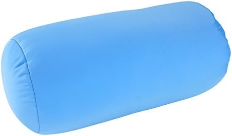  Squishy Deluxe Tube Microbead Bolster Pillow With Stay-Cool Fill & Silky Removable Cover, Flexible, Head, Neck & Back Support For Home & Away, Carrying Case, 13 X 6 Inches, Grey