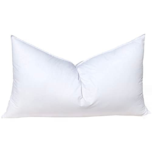  Pillowflex Synthetic Down Pillow Insert - 16x26 Down Alternative Pillow, Ultra Soft Body Pillow, Large Standard Body Bed Sleeping Pillow - 1 Decorative Pillow Form