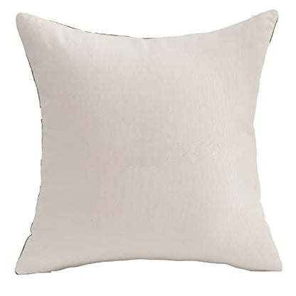  Tosleo Farmhouse Pink Tulip Embroidered Decorative Throw Pillow Covers 18x18 Set Of 2 Flowers Tufted Pillow Cushion Cases Square Floral Cotton Pillowcases For Wedding Sofa Couch Bedroom Living Room