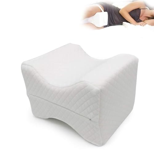  MEDIORTHON Memory Foam Leg Pillow - Knee Pillow For Side Sleepers Hip Pain - Hip Pillow For Side Sleepers - White Elegant Pillows For Side Sleepers