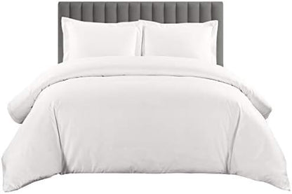  Sheetsnthings Solid 600-Thread-Count, 100-Percent Cotton King-California King Duvet Cover Set With Buttons Enclosure, Chocolate