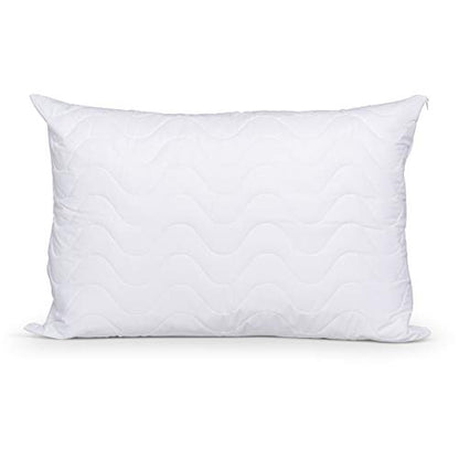  Mediflow Water Pillow: Memory Foam Re-Invented, 1 Pack, White & Quilted Pillow Protector: Get Zippered Protection From Dust And Allergens And Add A Layer Of Luxury And Comfort To Any Pillow