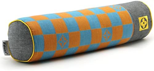  Edomi Cylinder Cervical Neck Roll Pillow Bolster Tube Pillow Round Neck Pillows For Sleeping Legs Back Spine And Neck Support With Removable Washable Cover (16x4 Inch, Orange)