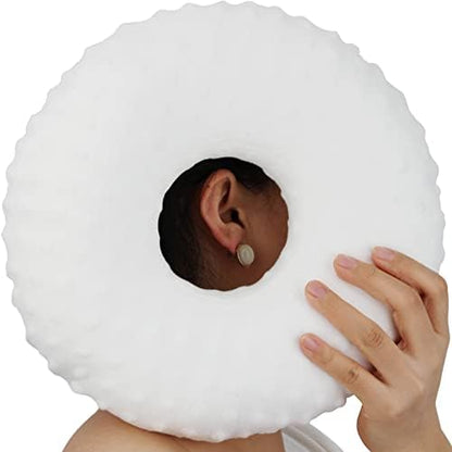  Piercing Pillow Ear Pillows Donut With Hole For Ear Pain CNH, Piercing, Pain Relief Sleeping, Pressure Sore, Side Sleepers, Headphones Minky Dot Lavender