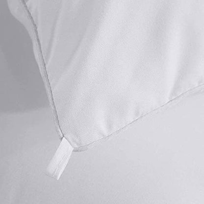  Down Alternative Comforter (Twin, White) - All Season Comforter - Plush Siliconized Fiberfill Duvet Insert - Box Stitched
