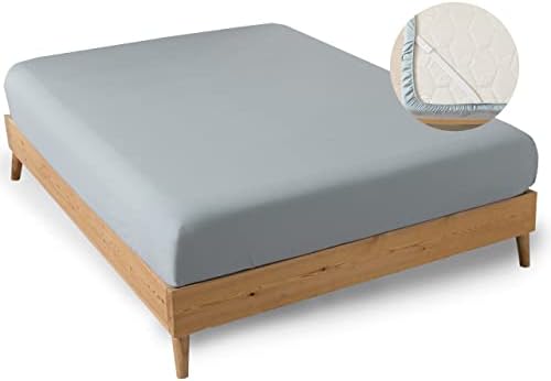 MINIPANDA Twin Fitted Sheets 2 Pack, Ultra Soft With Bed Sheets Holder Straps For Corners, Keep Sheets From Coming Off - Microfiber Sheets (Blue-Green, Twin,2)
