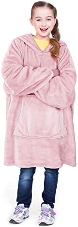  Catalonia Oversized Blanket Hoodie Sweatshirt For Kids, Wearable Fleece Pullover With Large Front Pocket, Teen Boys Girls Gift