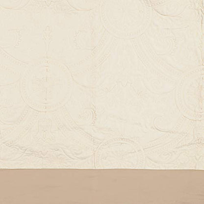  Bensonhurst Modern Farmhouse Medallion Quilt Bedding Bedspread, California King, Ivory