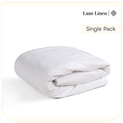  100% Waterproof Mattress Protector Queen, White Queen Mattress Protector, Cotton Terry Queen Mattress Cover, Soft Breathable & Noiseless Bed Cover, Elastic Fitted 8"-20" Deep Pocket - White